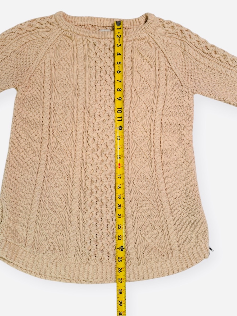 LL Bean Signature Cable Knit Crewneck Sweater - Picture 9 of 11